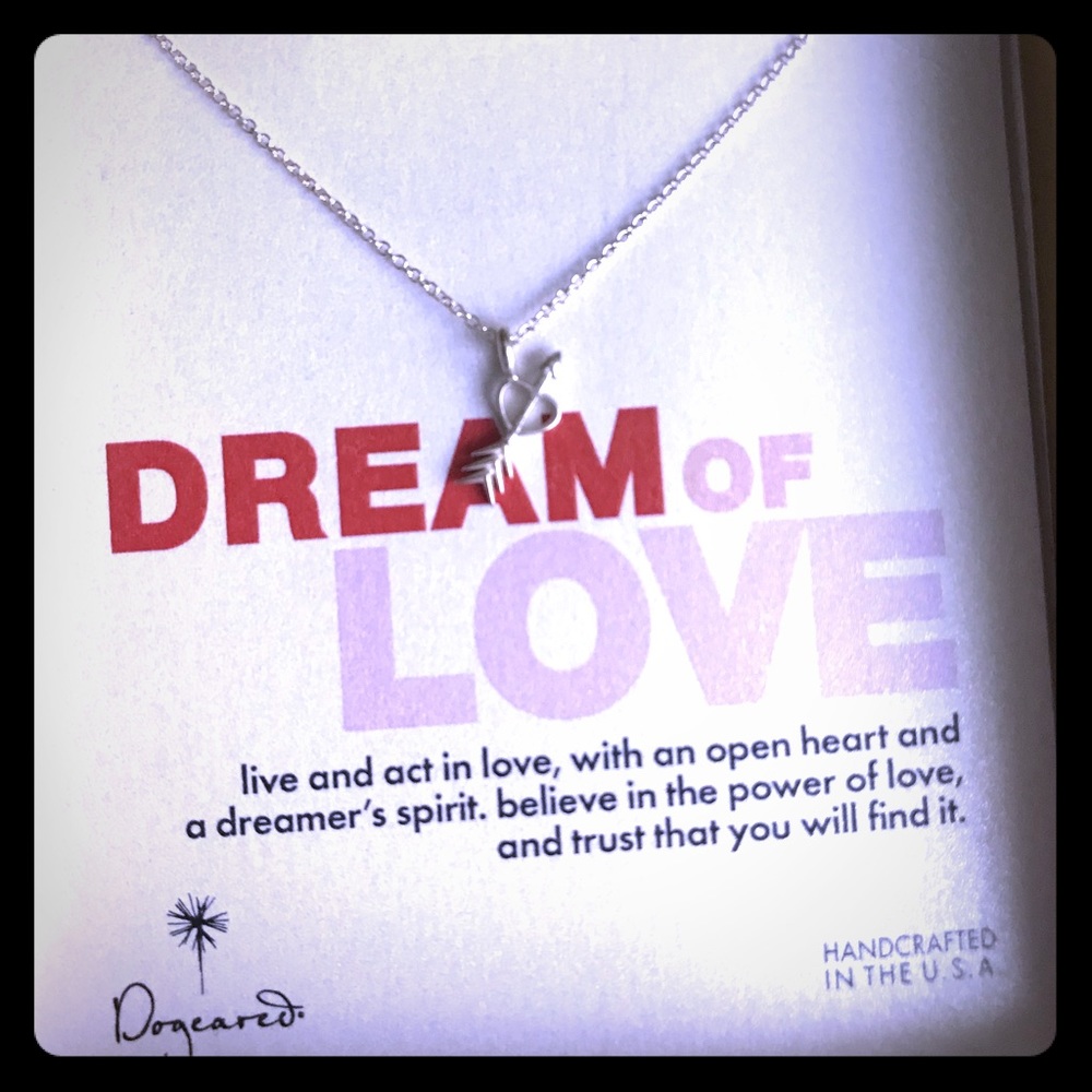 💗DOGEARED💗Silver-18”inch Cupids Arrow Necklace💘